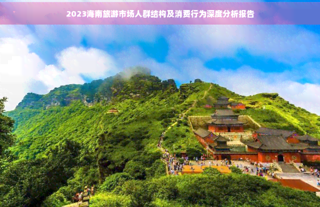 2023海南旅游市场人群结构及消费行为深