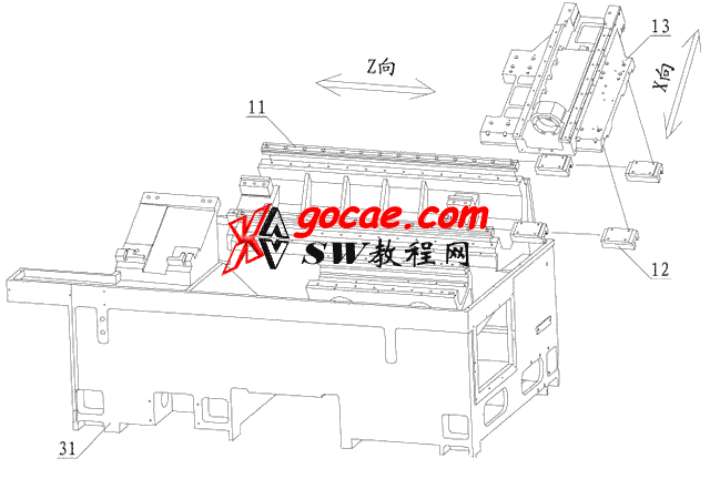 带刀塔的数控车床结构介绍(图5)